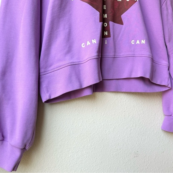 Lululemon Team Canada Perfectly Oversized Cropped Crew Neck Sweatshirt Sz 8 - Picture 7 of 14